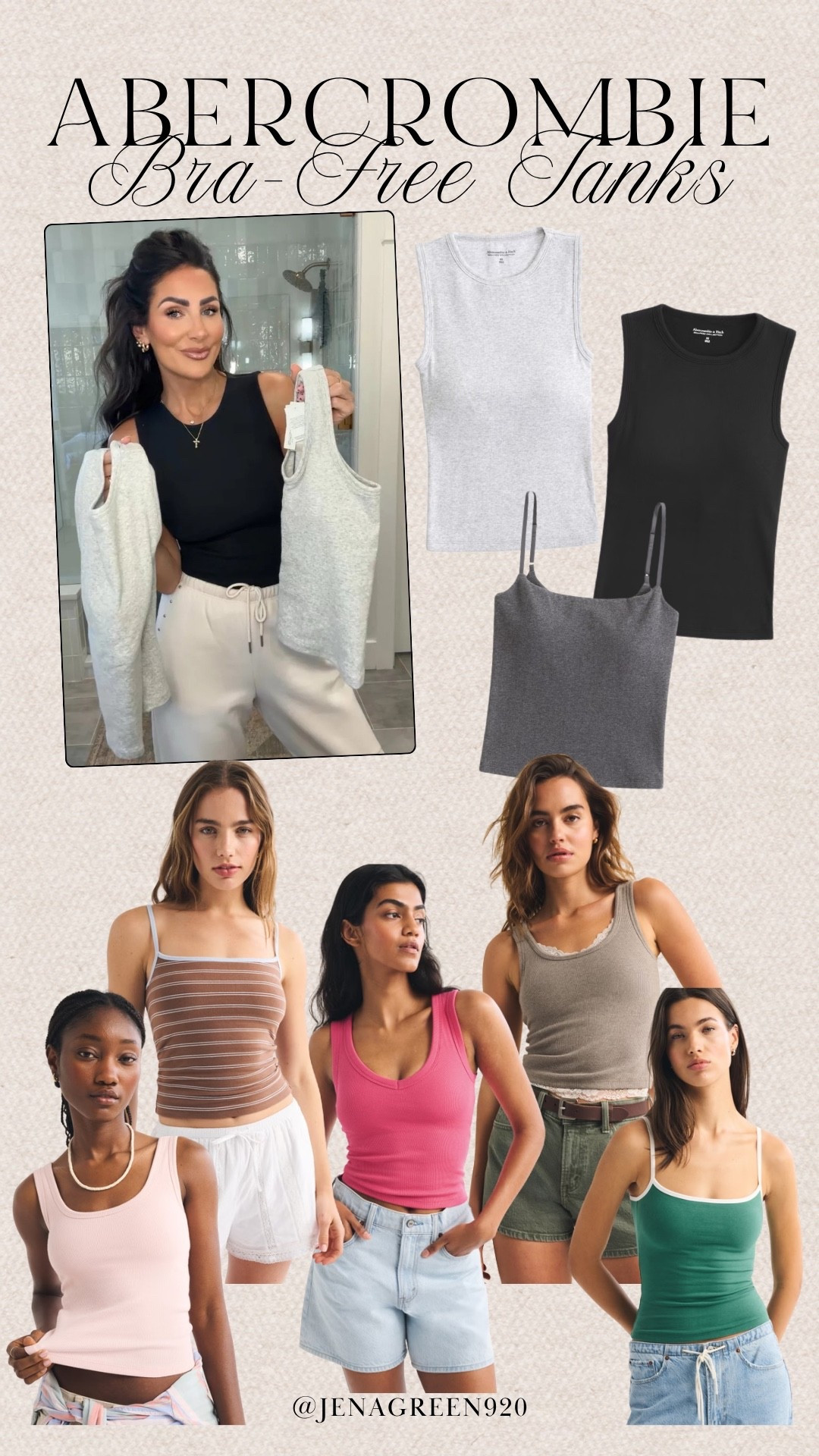 Abercrombie Bra-Free Tank | Padded Tank Top | Summer Tank Top

#LTKootd #LTKSeasonal #LTKTall
