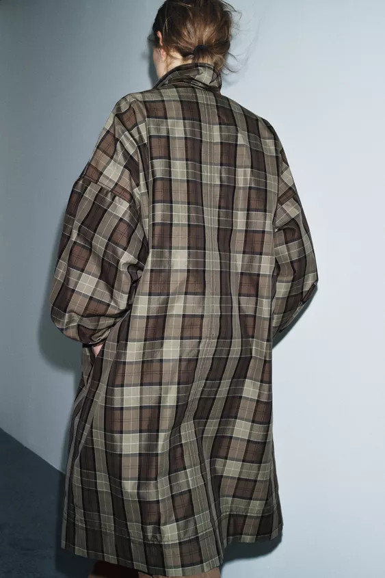 CHECKED TRENCH COAT ZW COLLECTION LIMITED EDITION | Zara US