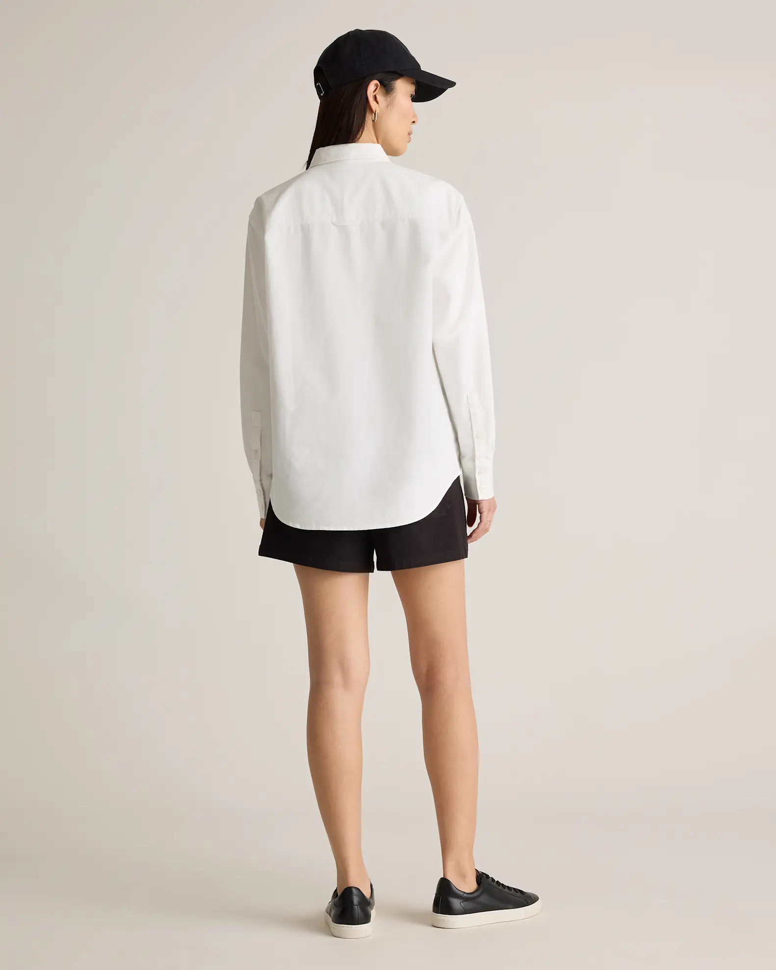 Organic Cotton Relaxed Oxford Shirt in White | Quince