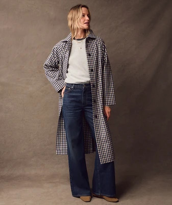 Hayes Houndstooth Trench Coat | Marine Layer