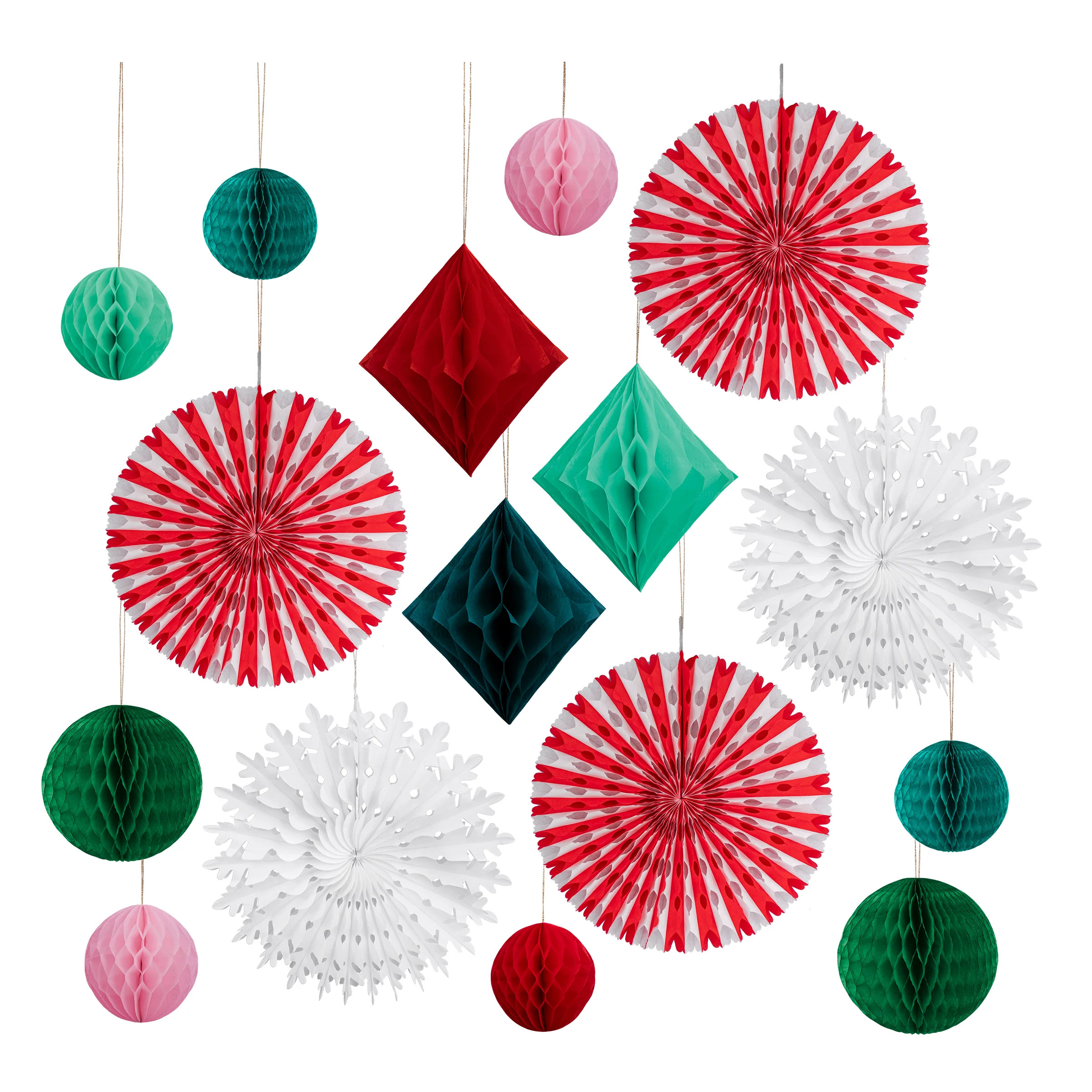 Honeycomb Christmas Decorations | Meri Meri