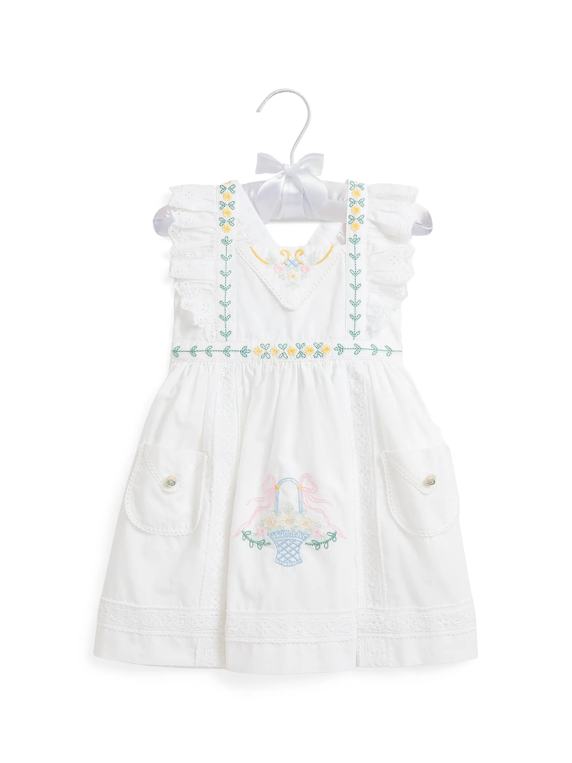 Polo Ralph Lauren Baby Girl's Embroidered Eyelet Dress | Saks Fifth Avenue | Saks Fifth Avenue