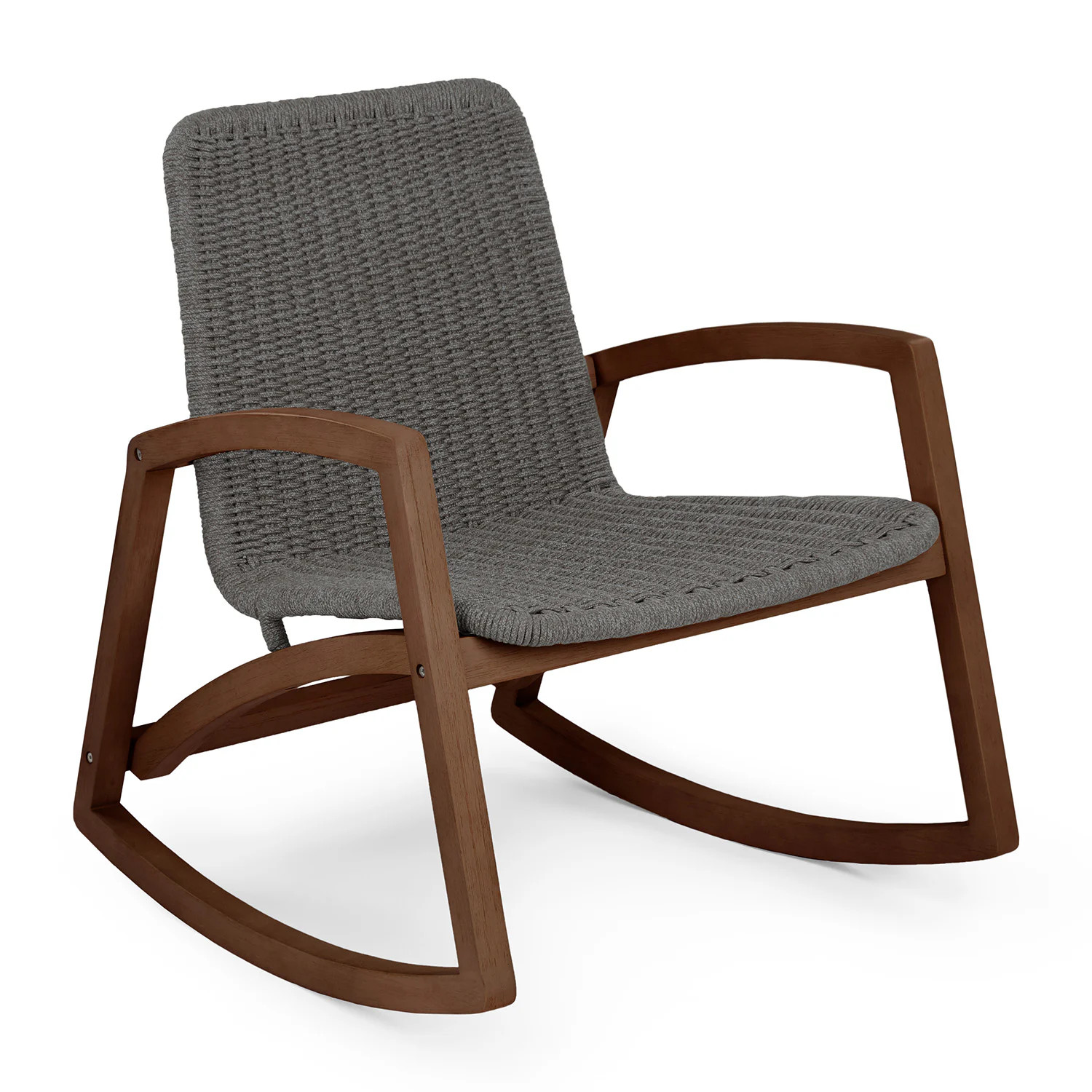 Lynea 27.25" Outdoor Rocking Lounge Chair - Freckle Gray | Article