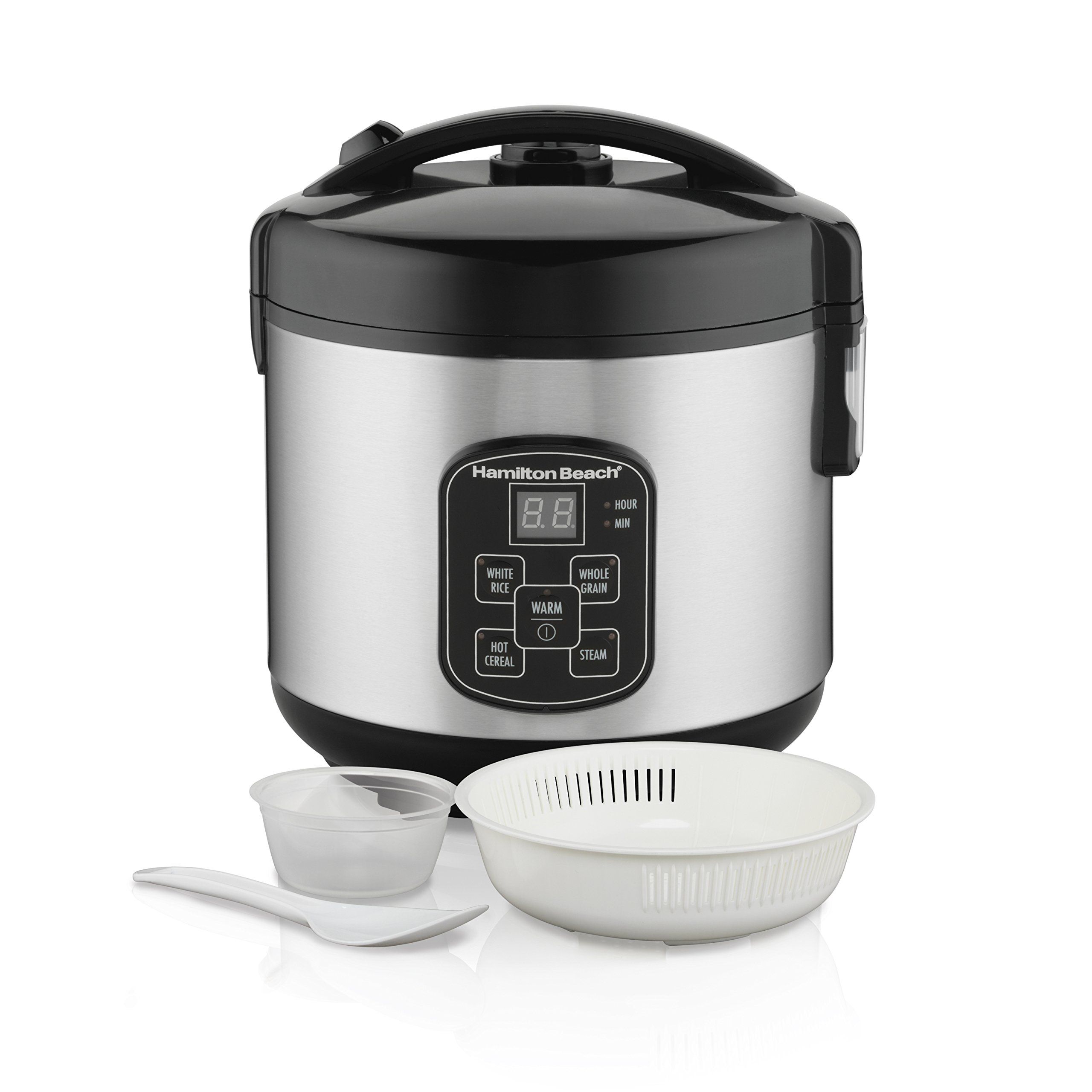 Hamilton Beach Digital Programmable Rice Cooker & Food Steamer, 8 Cups Cooked (4 Uncooked), With ... | Amazon (US)