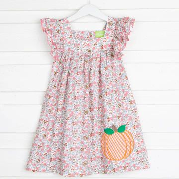 Pink Floral Pumpkin Poppy Dress | Classic Whimsy