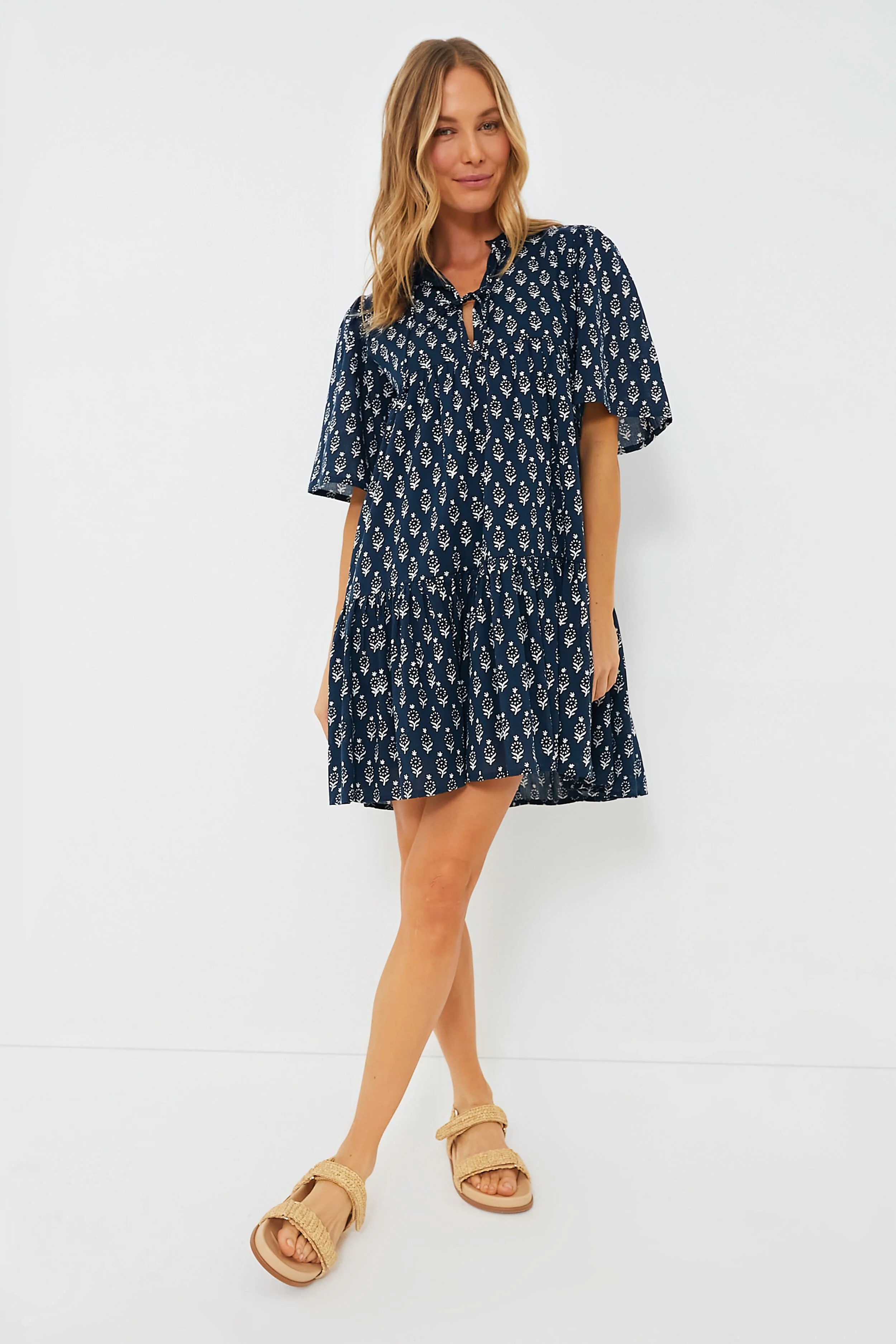 Marguerite Blue Isla Dress | Tuckernuck (US)