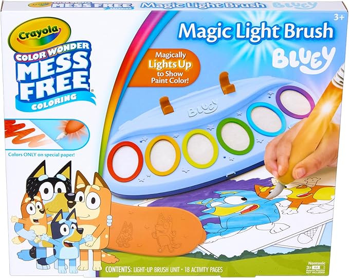 Crayola Bluey Color Wonder Magic Light Brush, Mess Free Painting Station for Kids, Holiday for Ki... | Amazon (US)