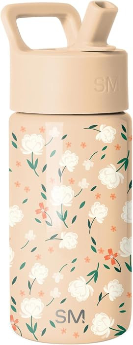 Simple Modern Kids Water Bottle with Straw Lid | 14oz Insulated Stainless Steel Kids Tumbler & Sp... | Amazon (US)