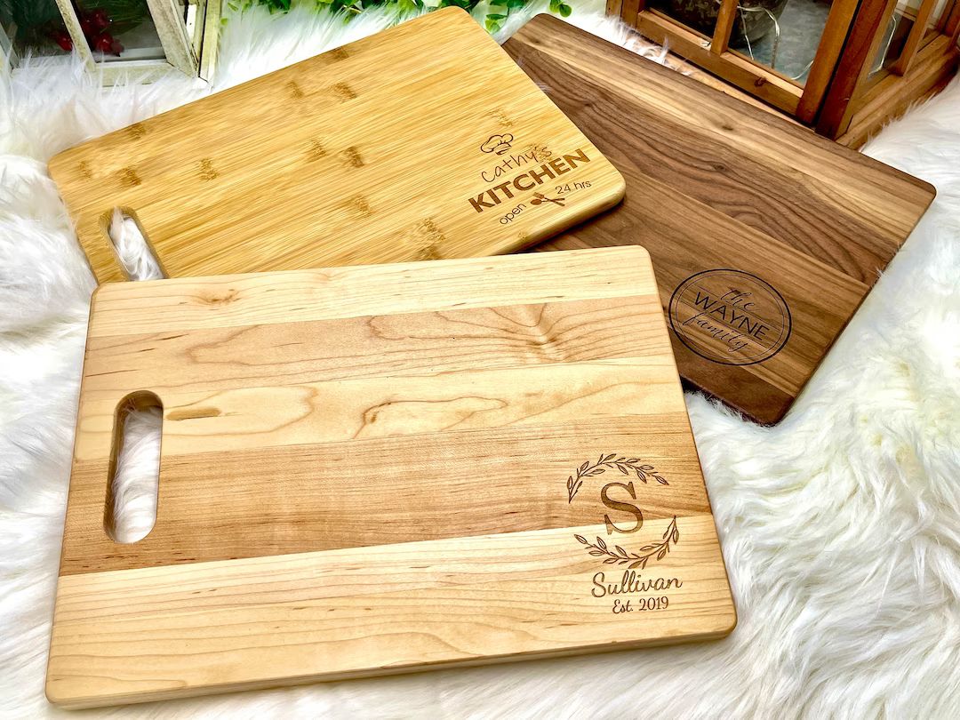 Personalized CUTTING BOARD for Gift Giving Custom Engraved Christmas Present | Etsy (US)