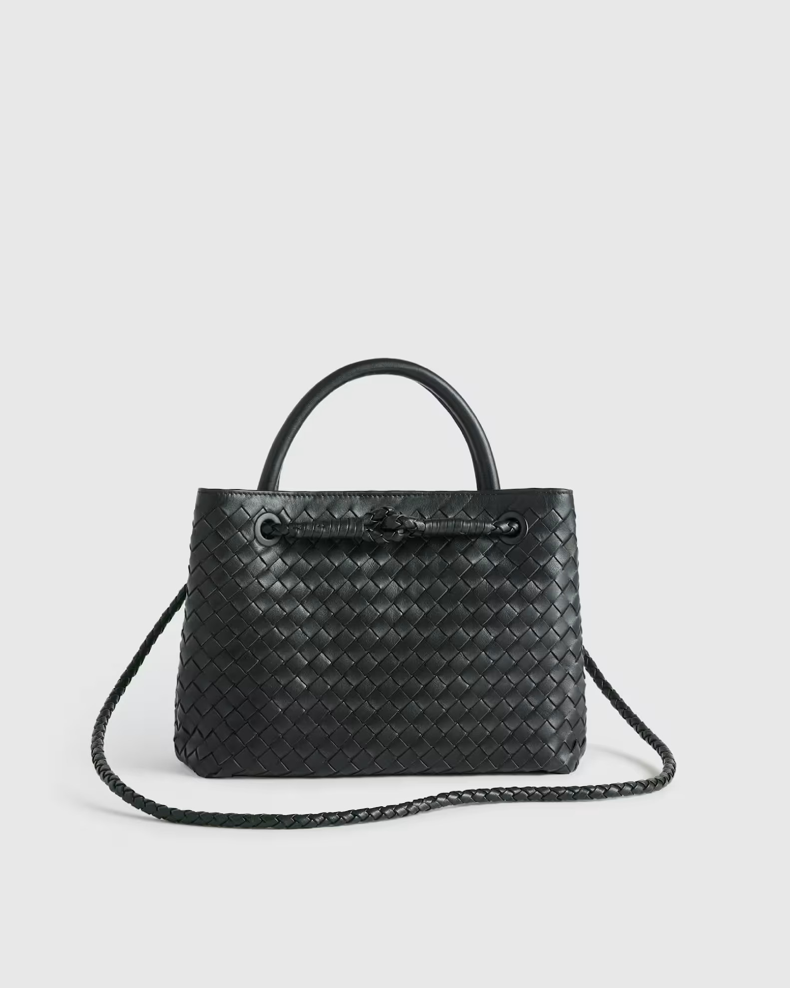 Italian Leather Handwoven Mini Satchel | Quince