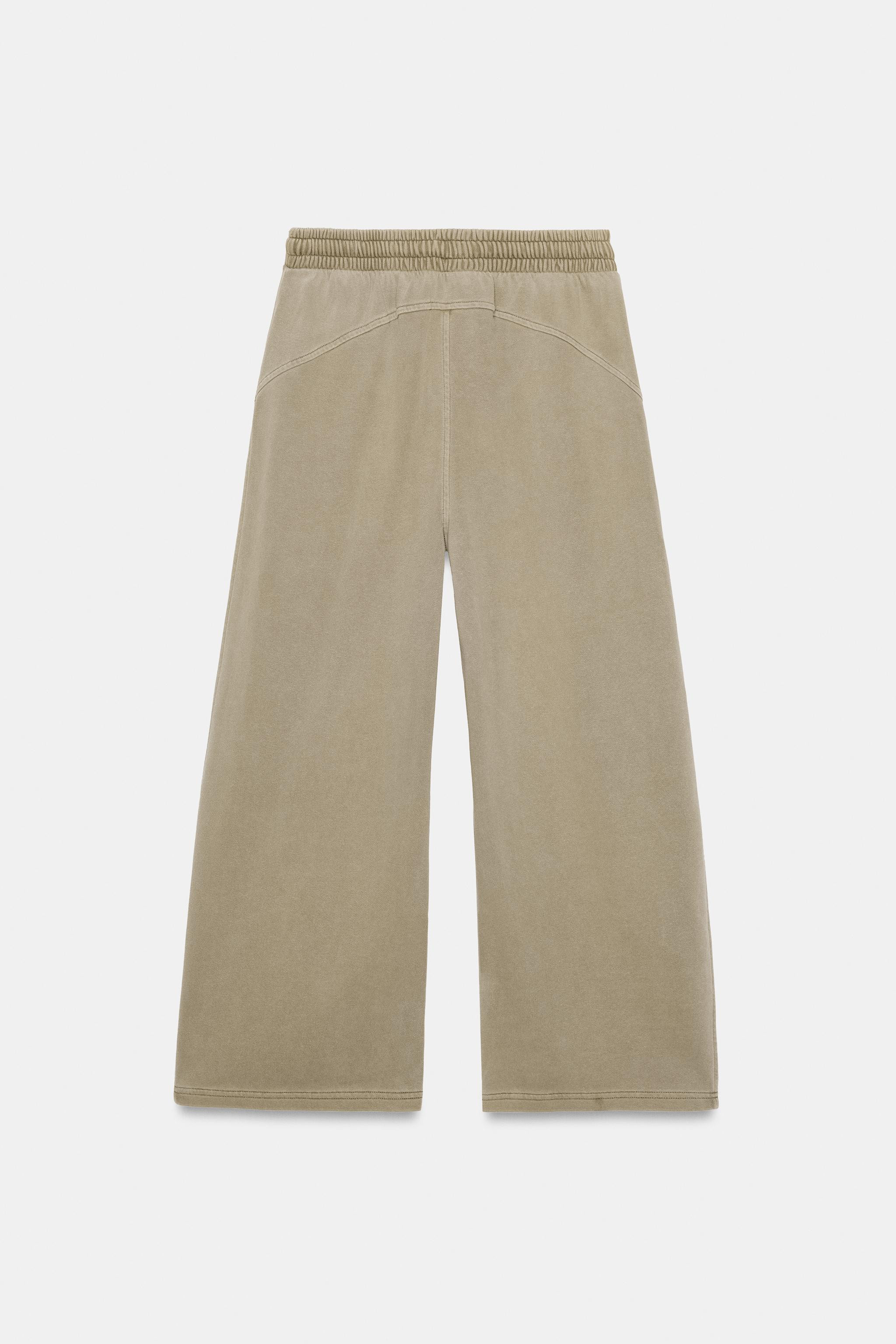 WASHED EFFECT FLEECE PANTS | Zara US
