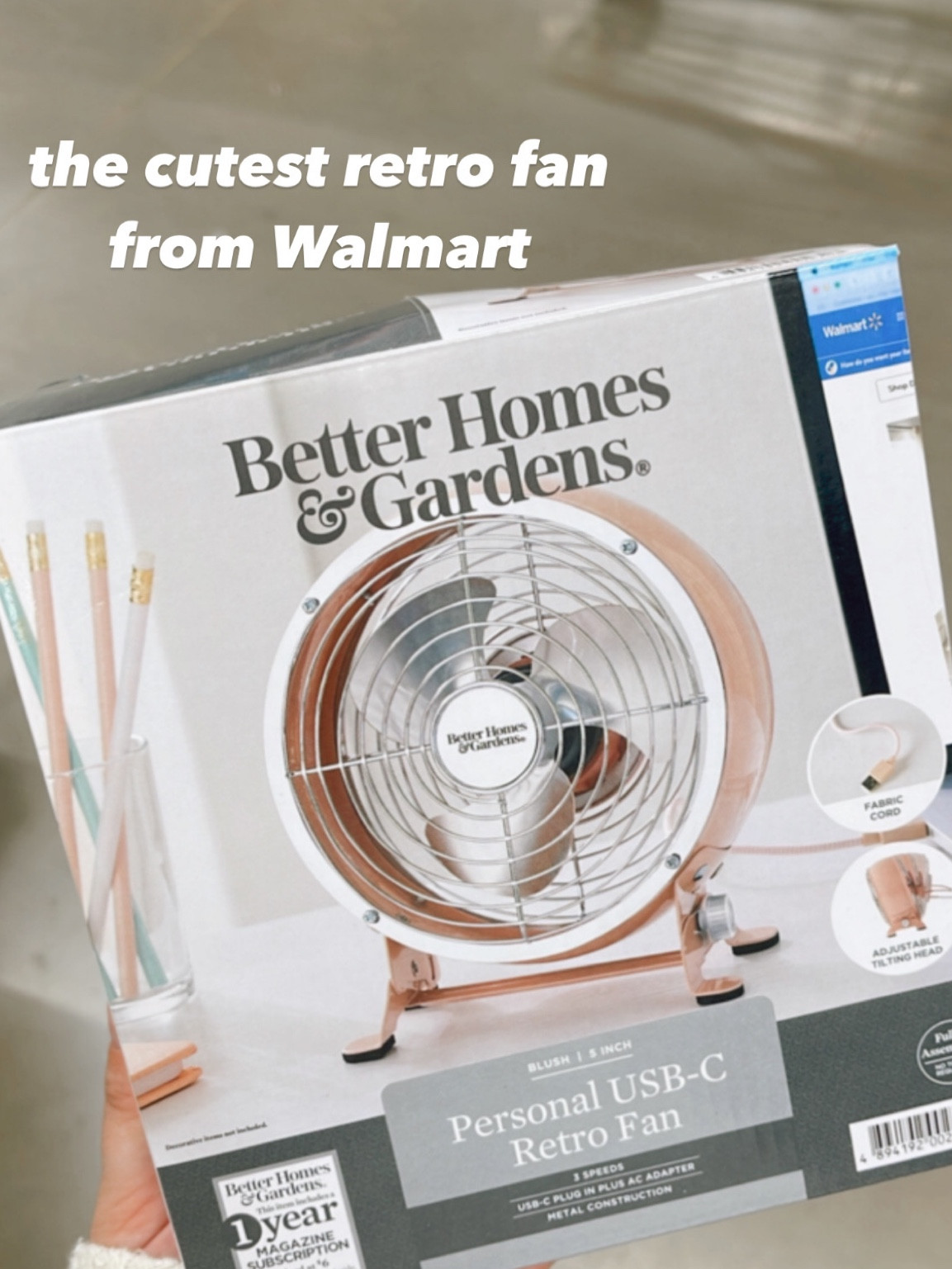 The cutest $20 retro fan from Walmart! 

#LTKhome #LTKSeasonal #LTKunder50