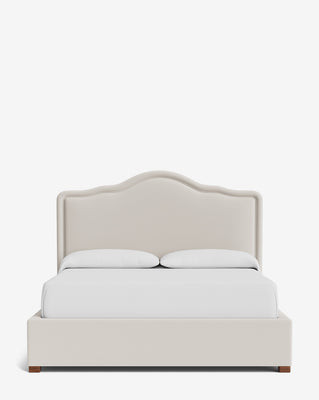 Mulholland Bed Queen/Linen/Oatmeal & Ivory Stripe Linen | McGee & Co. (US)