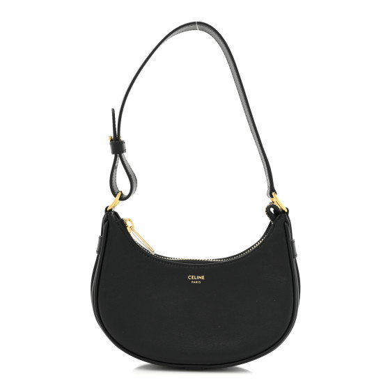 Smooth Calfskin Mini Ava Shoulder Bag Black | FASHIONPHILE (US)