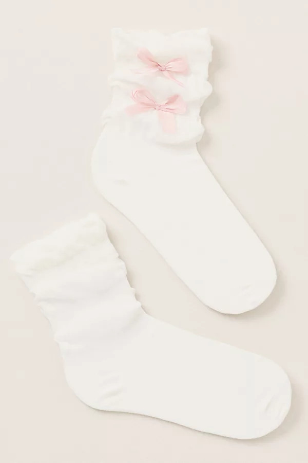 Primrose Bow Detail Socks | Anthropologie (US)
