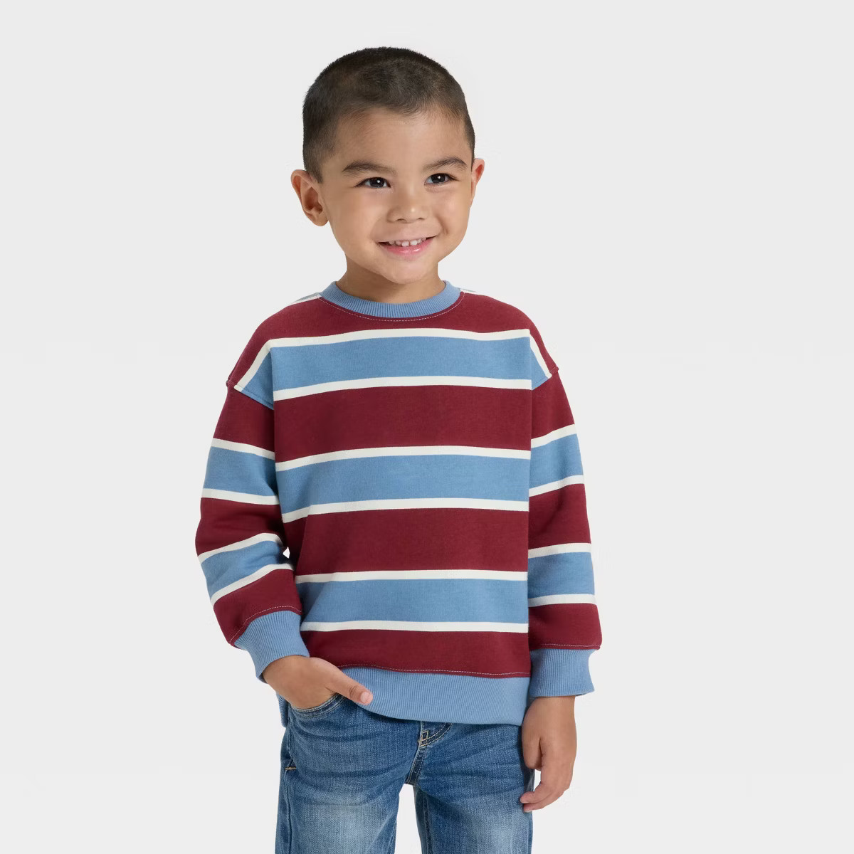 Toddler Boys' Fleece Crew Sweatshirt - Cat & Jack™ | Target