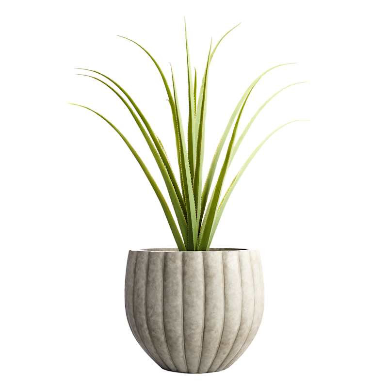 Pumpkin Ash Grey Outdoor Planter, Medium | At Home