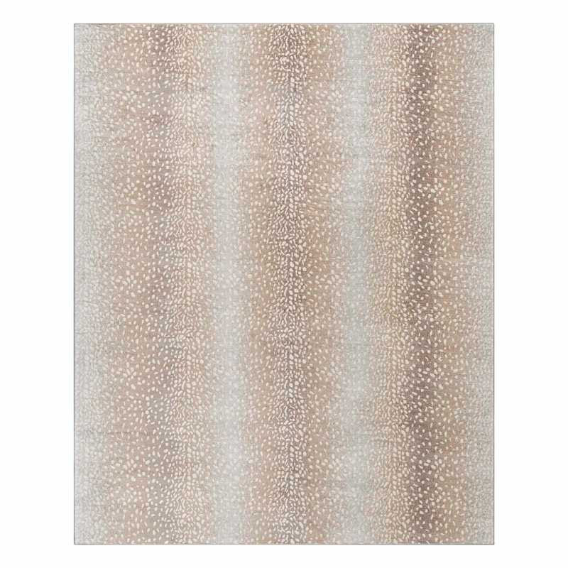 (D614) Crosby St. Roma Neutral Fawn Print Area Rug, 8x10 | At Home