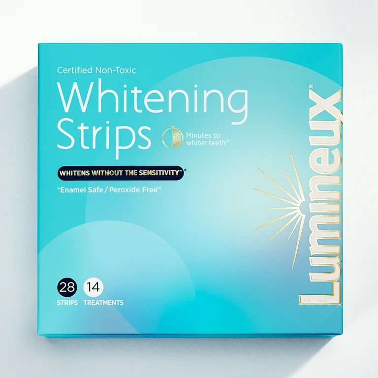 Lumineux Enamel-Safe & Peroxide-Free Teeth Whitening Strips, Dentist Formulated, 14-Pack | Walmart (US)
