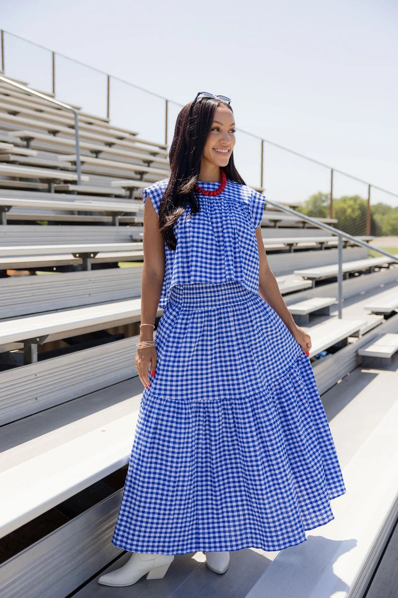 Spirit Season Midi Skirt - Blue | The Impeccable Pig