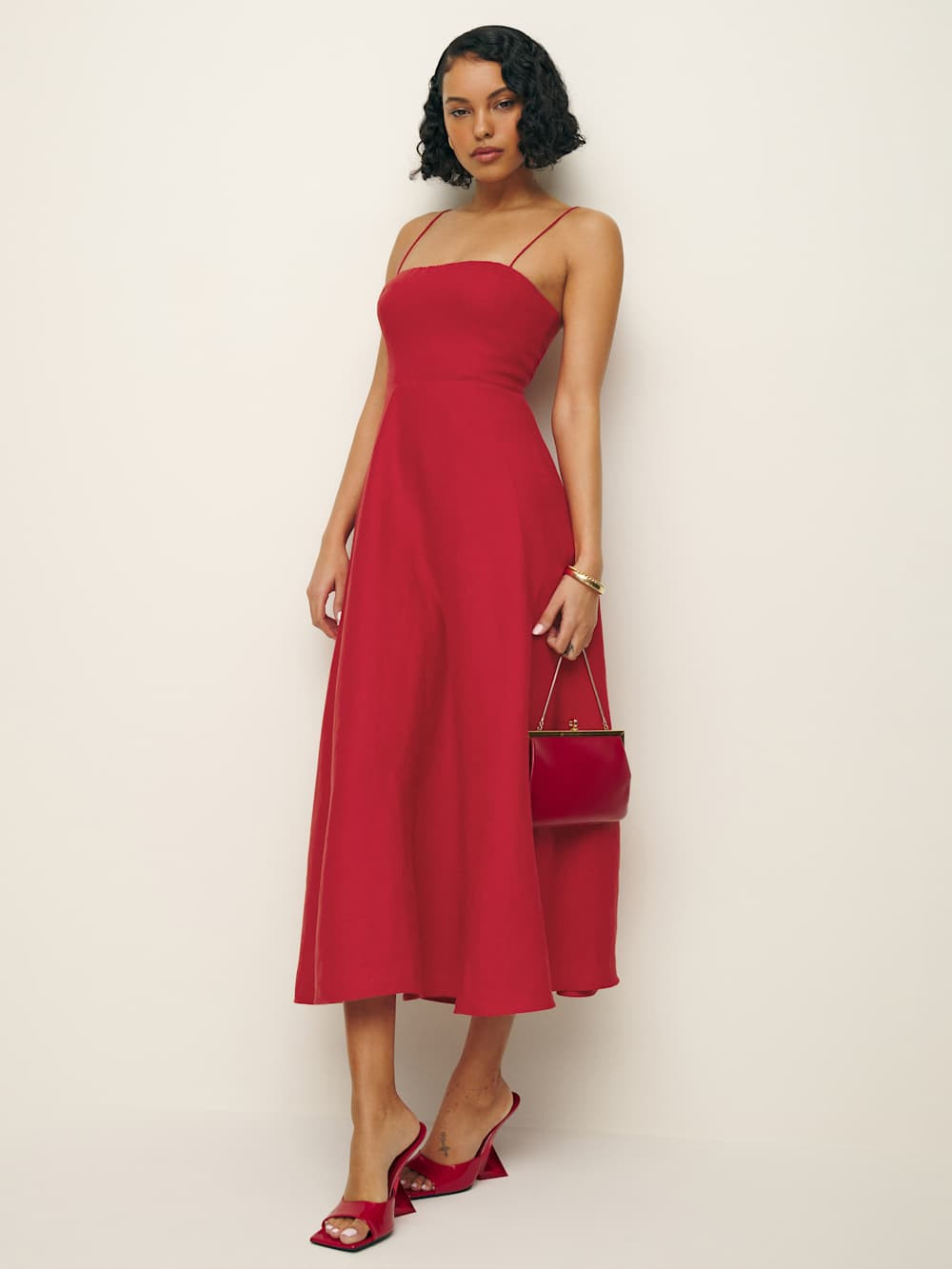 Monette Linen Dress | Reformation (Global)