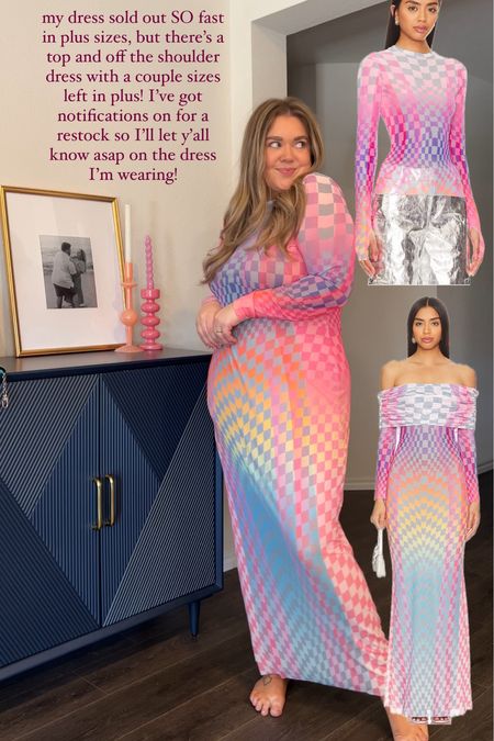 Checkered print dress and top in plus sizes. I’m wearing 1x 

#LTKfindsunder100 #LTKSeasonal #LTKplussize