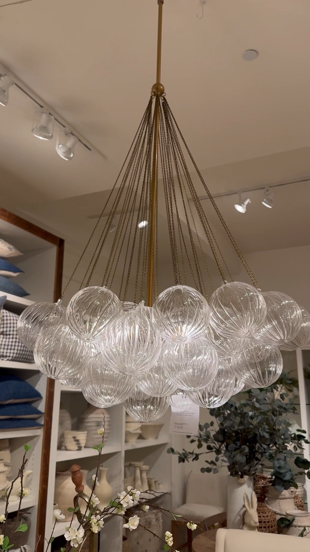 Beautiful light fixture!  Glass globe chandelier, home decor