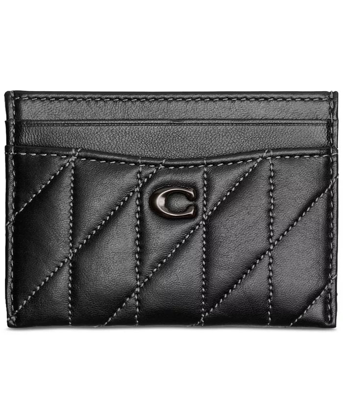 COACH Essential Quilted Pillow Leather Card Case - Macy's | Macy's