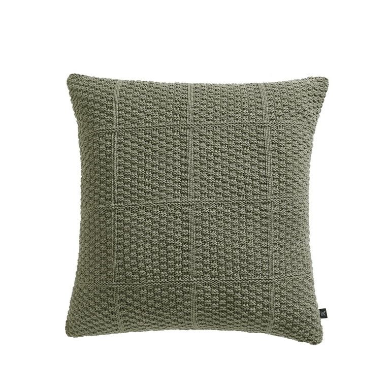 My Texas House 22" x 22" Kelsey Sage Green Acrylic Knit Decorative Pillow | Walmart (US)