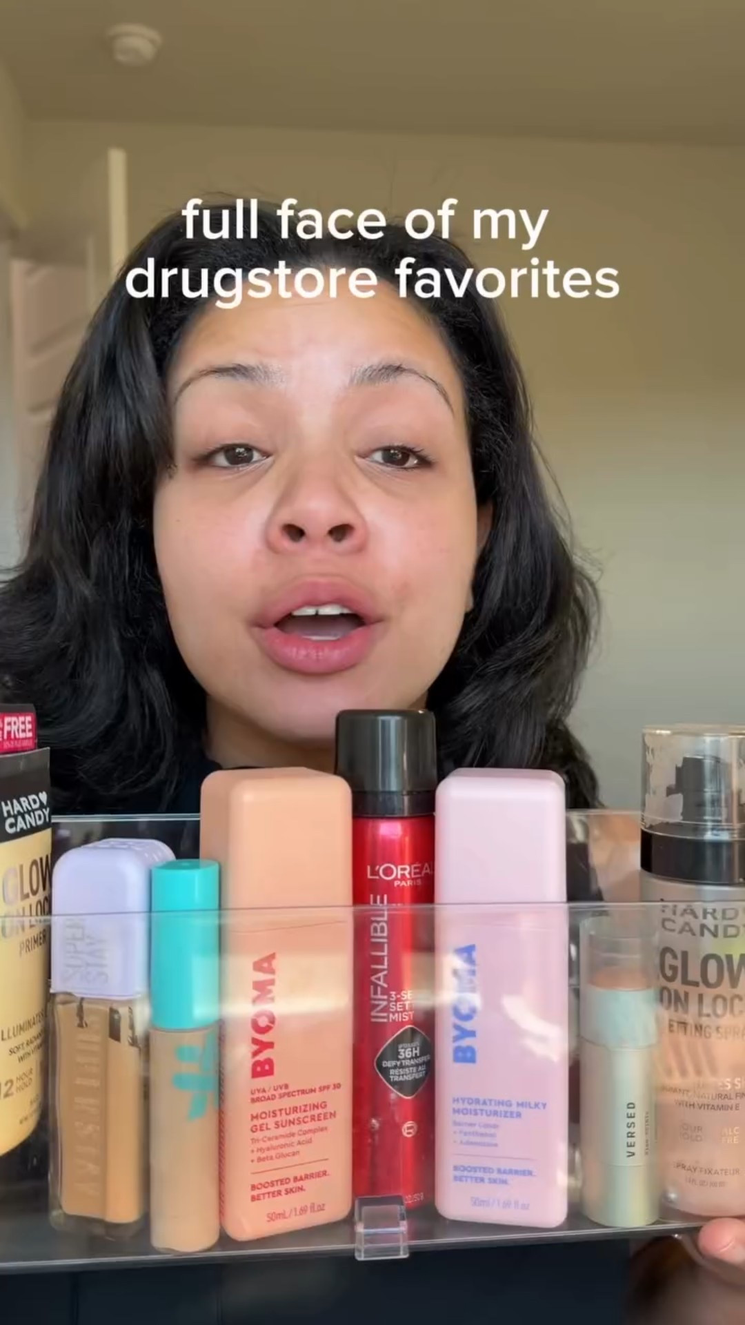 full face of my affordable favorites! maybelline @byoma @covergirl @lorealparis @hardcandylife @milanicosmetics @threadbeauty @colourspellcosmetics @morphebrushes @lacolorscosmetics @catrice.cosmetics @versed @nyxcosmetics #ltkbeauty #affordablemakeup #drugstoremakeup #cheapmakeup #fullfaceofdrugstoremakeup