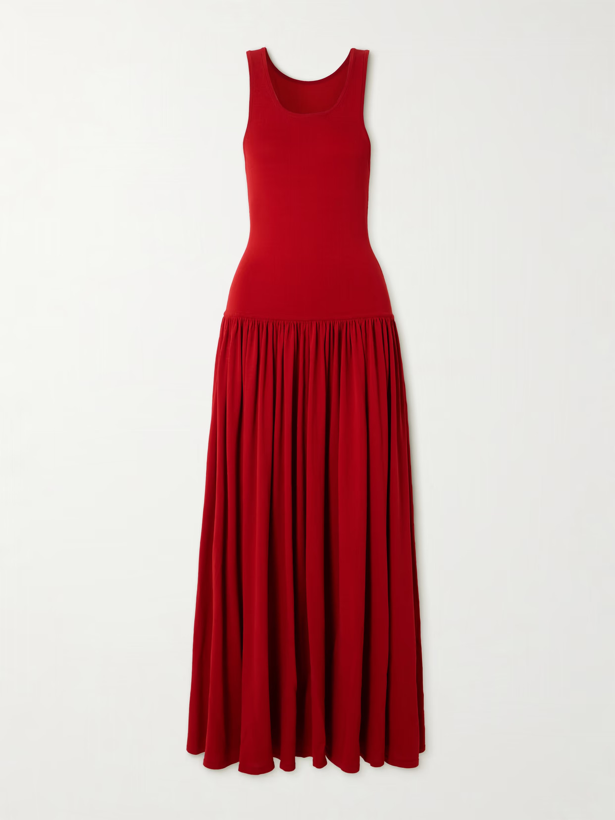 Loulou de Saison - Jada Gathered Knitted Maxi Dress - x small | NET-A-PORTER (US)