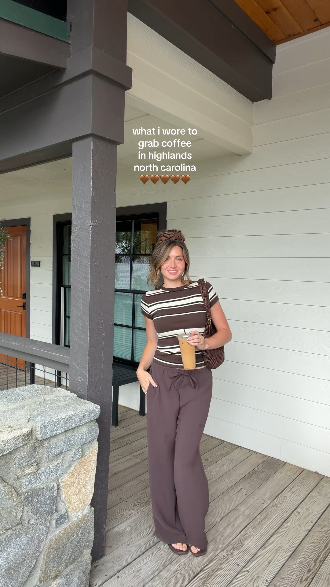 coffee run!! 🤎☕️ #highlandsnc #mountaincoffee #augustootd #coffeeootd #brown

#LTKSeasonal #LTKSaleAlert #LTKxMadewell