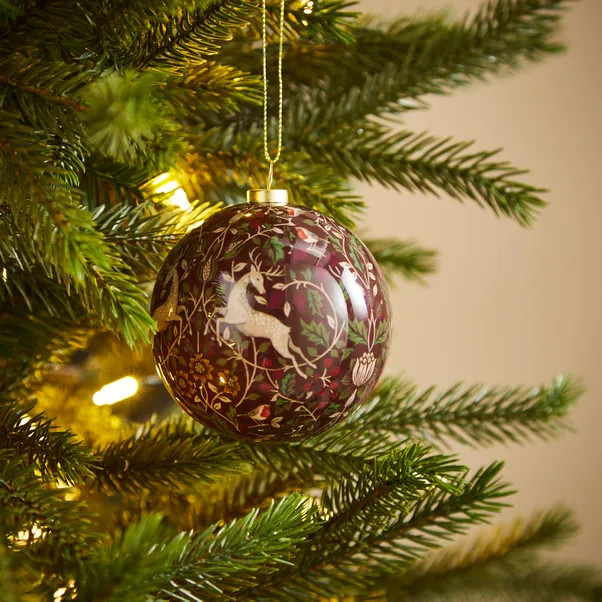 Decoupage Heritage Pattern Bauble | Dunelm