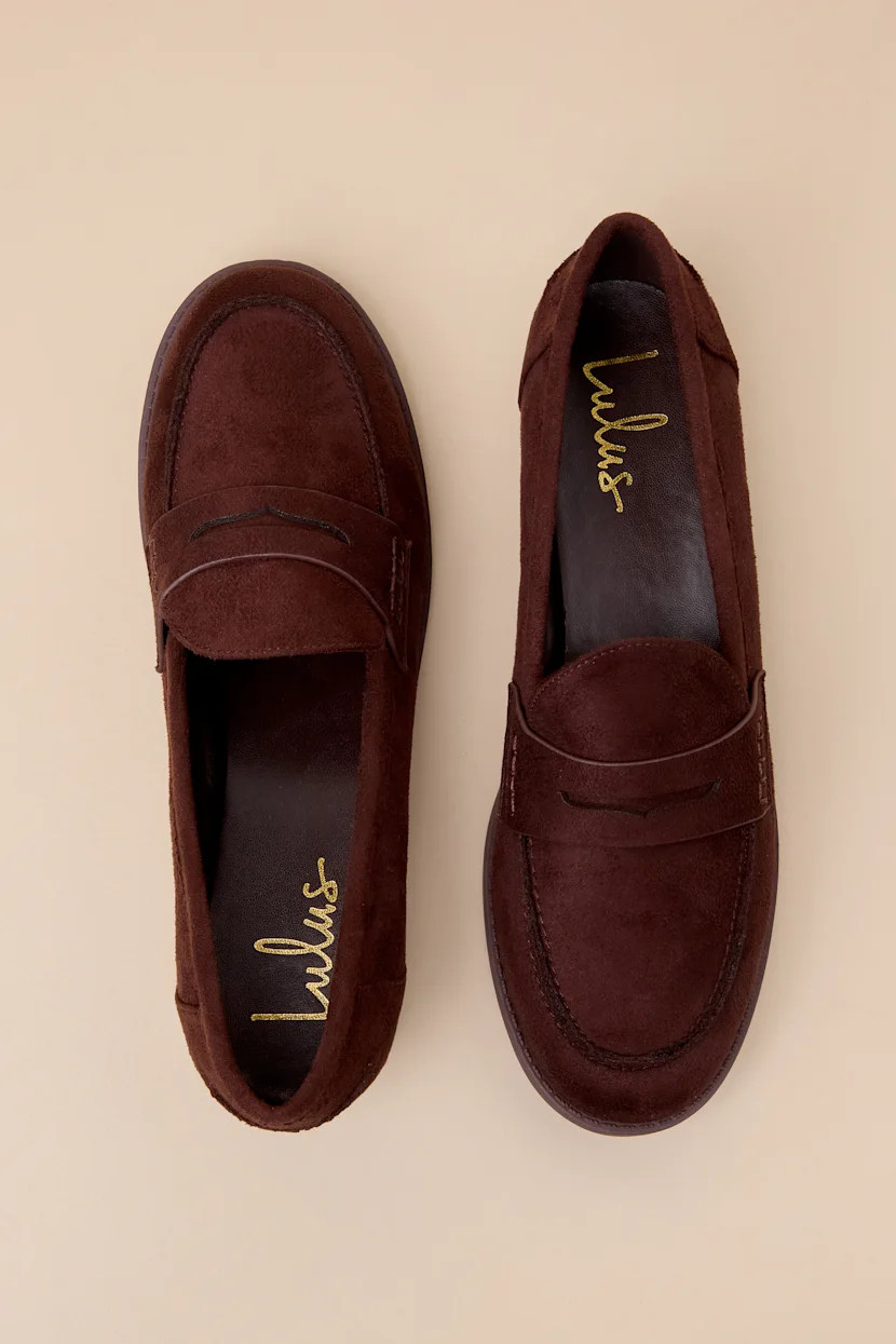 Julius Brown Suede Loafer Flats | Lulus