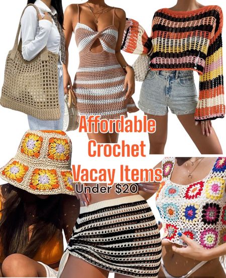 Trending crochet beach outfits. Vacation outfit. Beach wear. All under $20. Swim cover ups 

#LTKswim #LTKtravel #LTKunder50