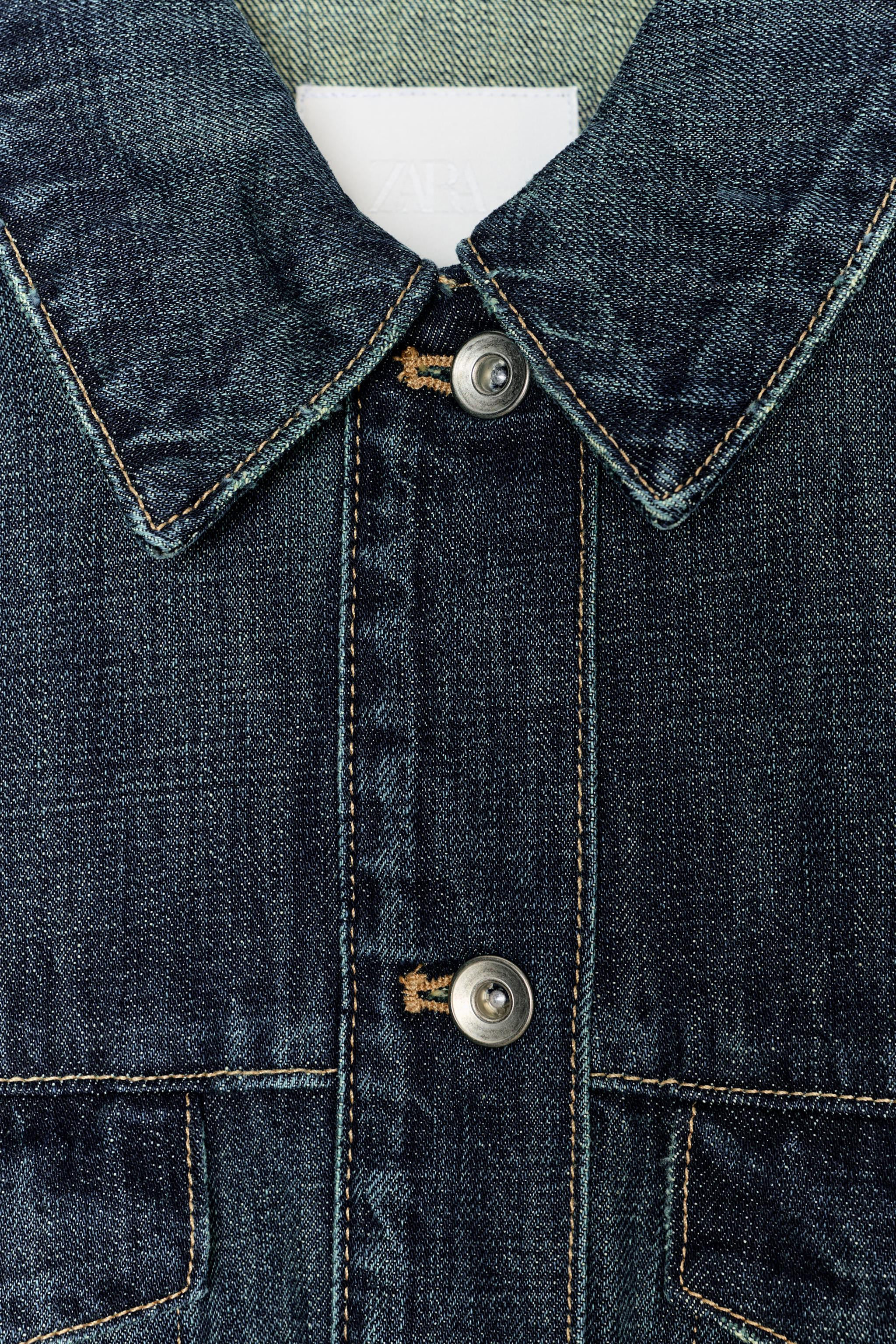 TRF DENIM JACKET WITH TABS | Zara US