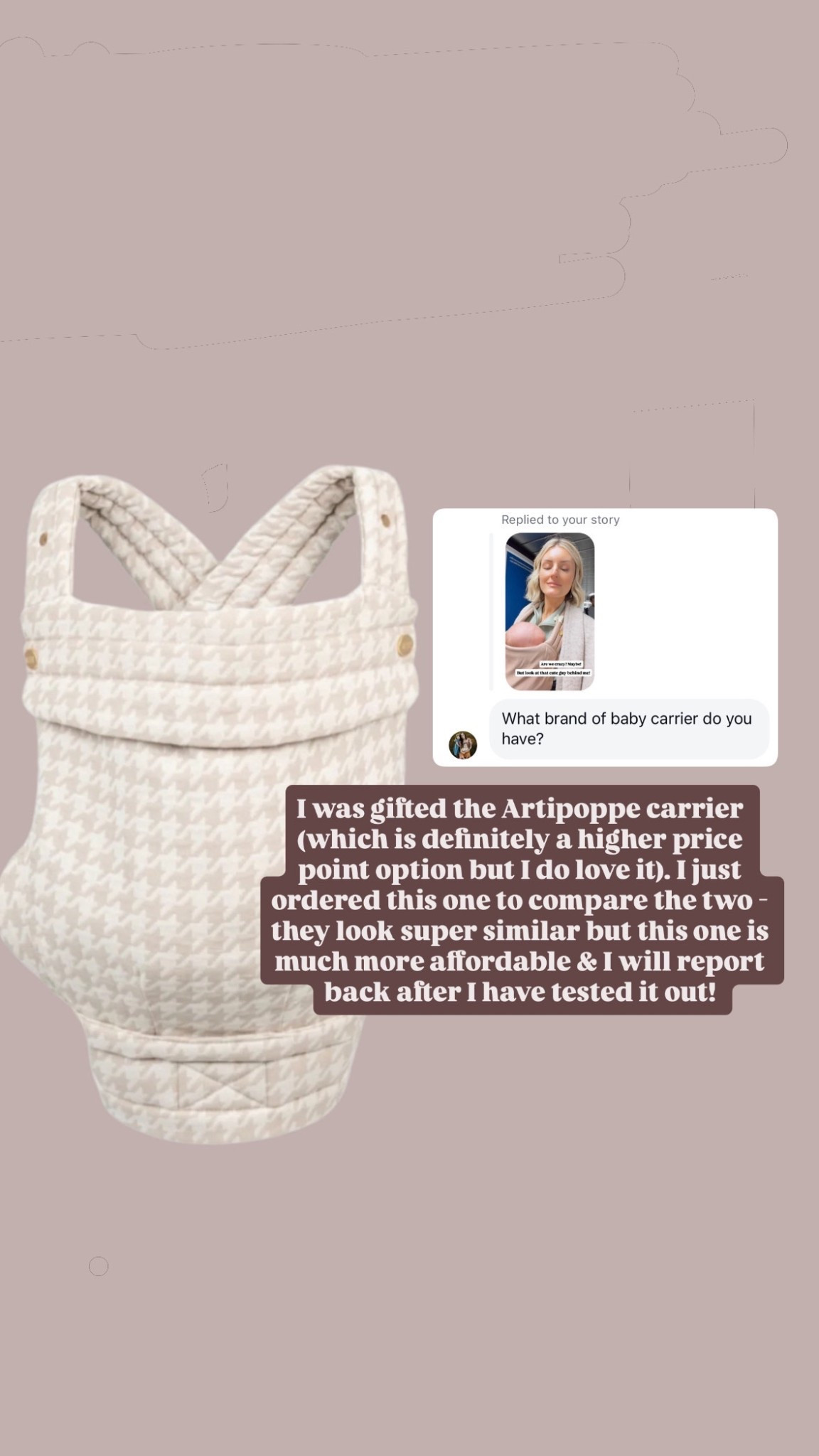 So excited to try this more affordable carrier! I love the print! 

Loverly Grey, baby carrier, baby must haves, newborn must haves, newborn essentials, baby registry 

#LTKmomlife #LTKBaby