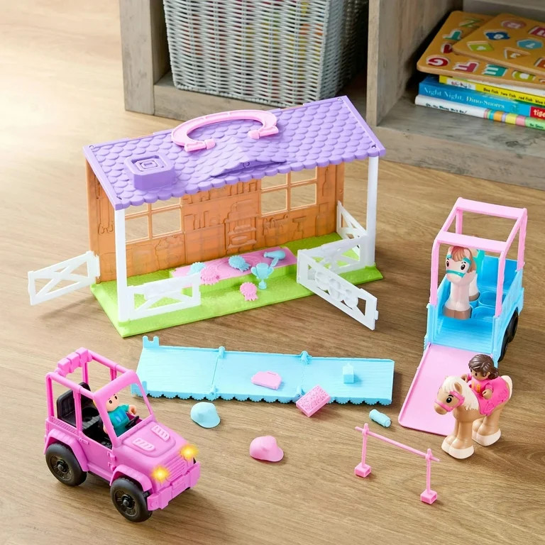 Kid Connection Pony Ranch Play Set with Lights and Sounds, 36 Pieces, Toddler Toys | Walmart (US)