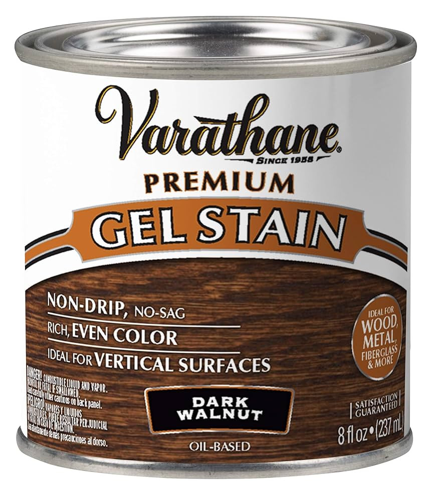 Varathane 349560 Premium Gel Stain, Half Pint, Dark Walnut | Amazon (US)