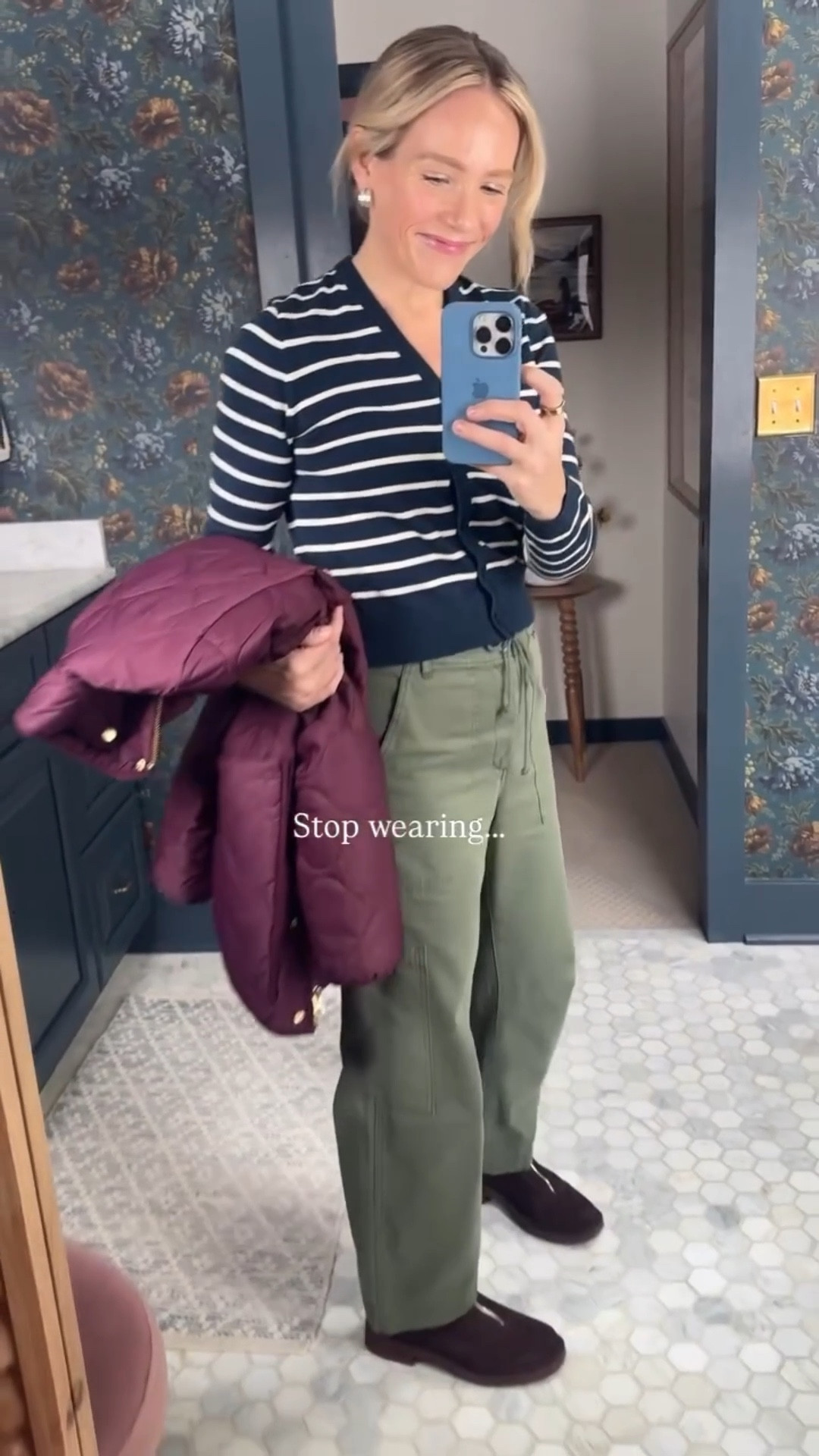 ...your clothes the same way every time 

Code LATELY15 to save at pistola, including the brown jeans I just ordered. My green pants are an easy get tailored fit, wearing my regular size, I’m 5’3”

AND my bestselling zipper front boots are now on sale under $100 👏🏼 code MEETMINNOW15 off a first purchase ~ adore this new light blue/white stripe sweater 
All else fits true to size
xo, Claire 

#LTKmomlife #LTKSaleAlert #LTKootd