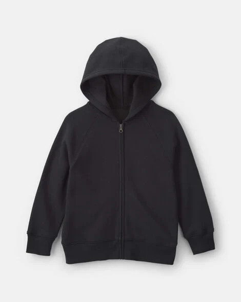 Boys Fleece Zip-Up Hoodie - Black | Carter's | Carter's Inc