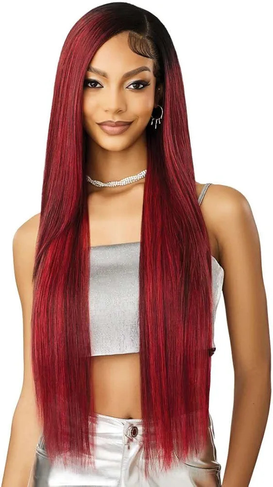 Outre Lace Front Wig - Melted Hairline - Swirlista - Swirl 109 (OFF BLACK 1B) | Amazon (US)