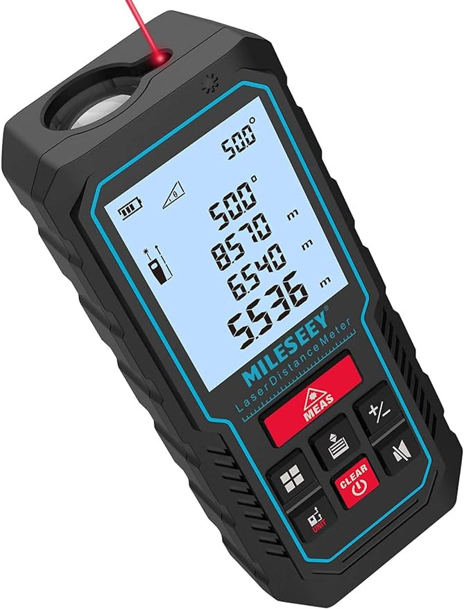 Laser Measure Device, MiLESEEY 229ft Digital Laser Tape Measure with Upgrade Electronic Angle Sen... | Amazon (US)