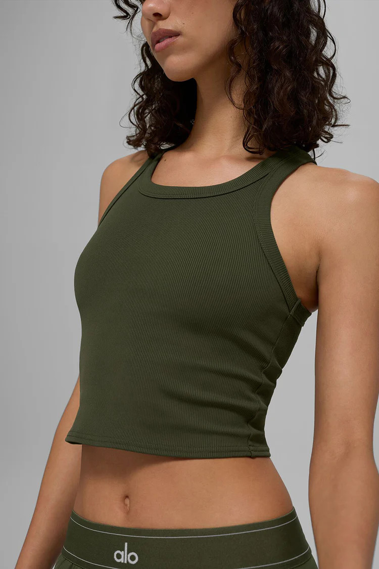 Goddess Ribbed Go-To Tank | Alo Yoga (US)