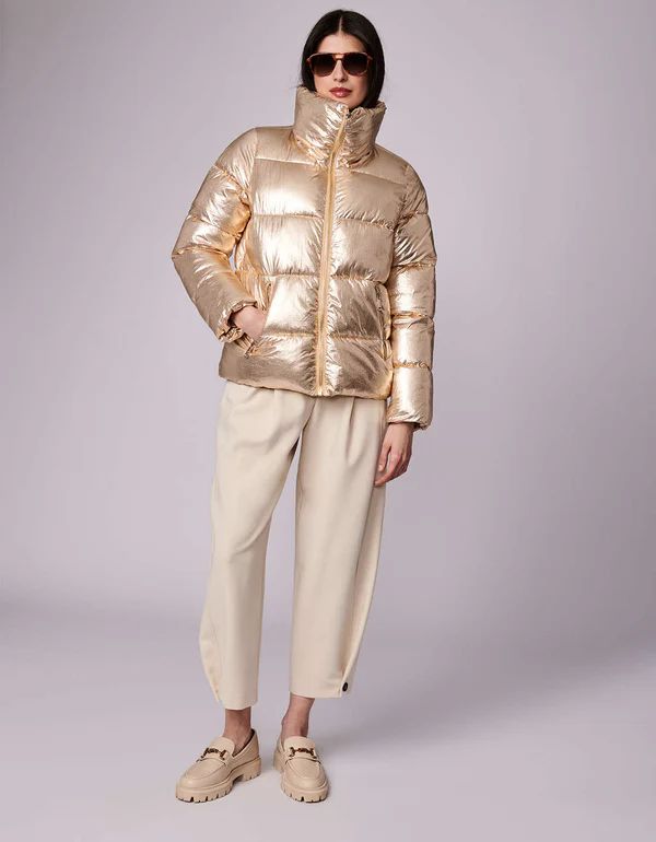 Super Glam Funnel Puffer Jacket | Bernardo Fashions