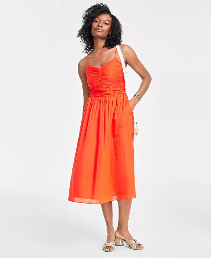 Women's Soft Corset Midi Dress, Created for Macy's | Macy's