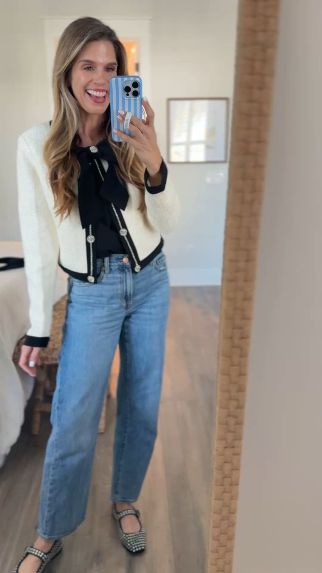 Heading to Dancing With the Stars. Sparkly jacket and shoes with jeans 

#LTKSeasonal #LTKootd #LTKOver40