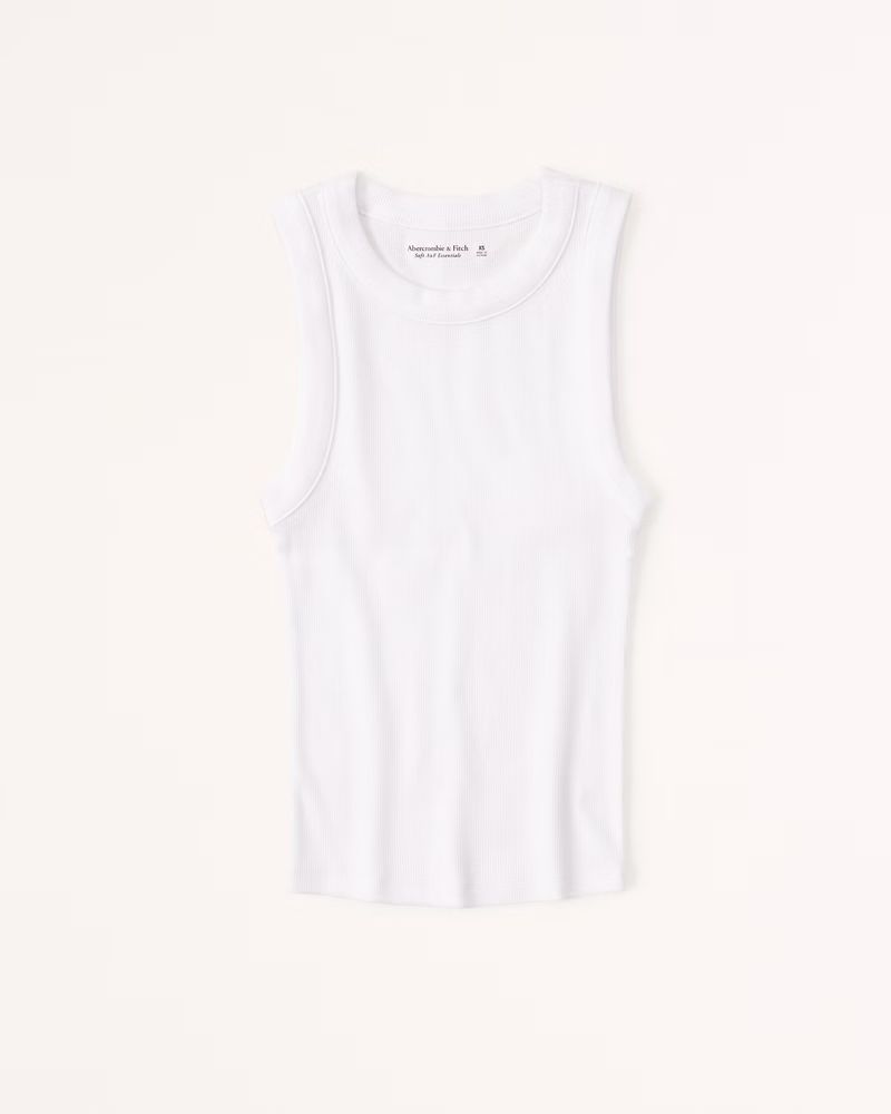 Essential Rib Tuckable Crew Tank | Abercrombie & Fitch (US)