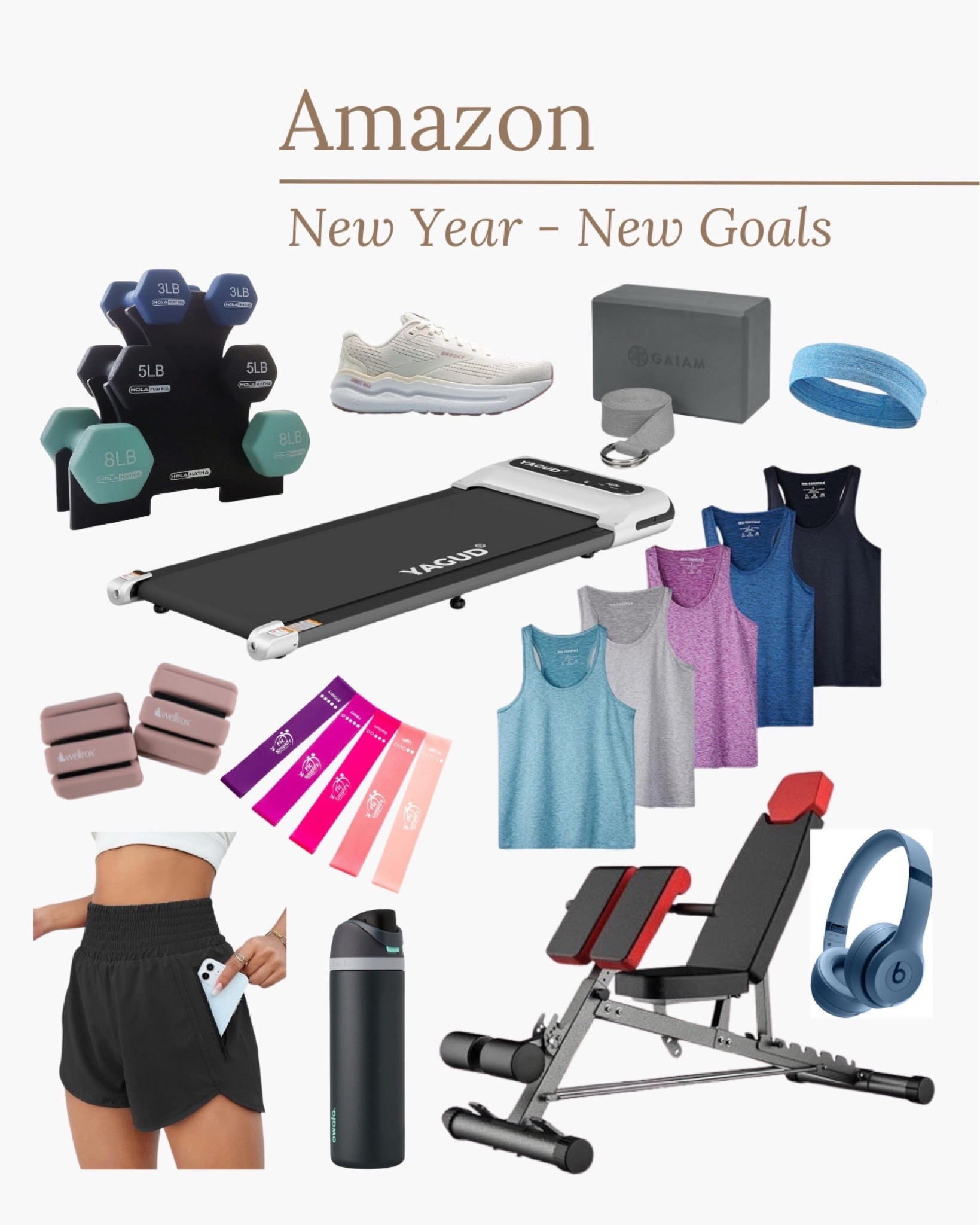 Amazon New Year - New Goals

#fitnessgoals #amazonhome #amazonactive #workoutequipment #amazonfashion

#LTKFitness #LTKStyleTip

#LTKActive #LTKselfcare #LTKHome