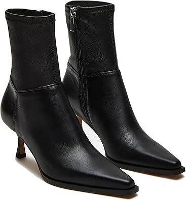 Goiphrri Women's Ankle Boots - Stiletto High Heel, Pointed Toe, Short, Side Zipper, Dress Boots -... | Amazon (US)